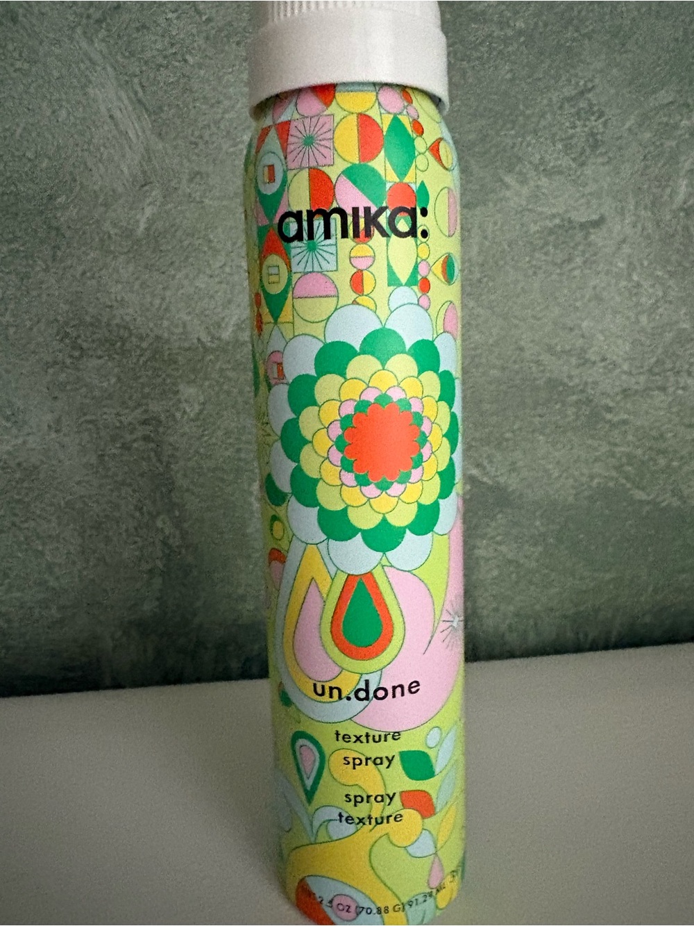 amika floral pop poster — green, pink, yellow